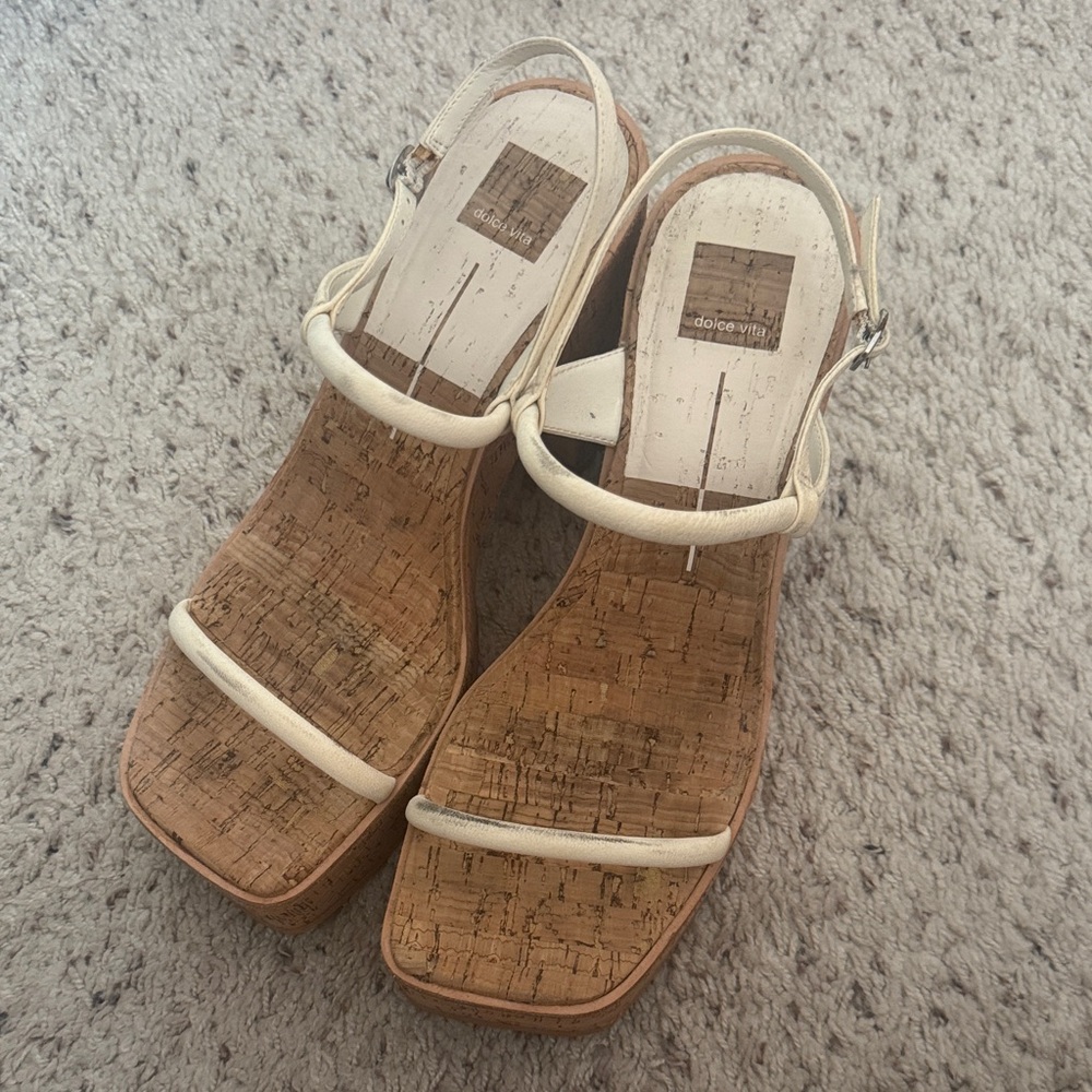 DOLCE VITA PLATFORM WOODEN HEELS
